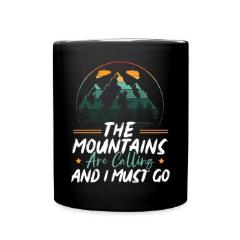 Randonnée Montagnes Escalade Randonneur Trek J’adore la randonnée - Mug uni - noir - Devant