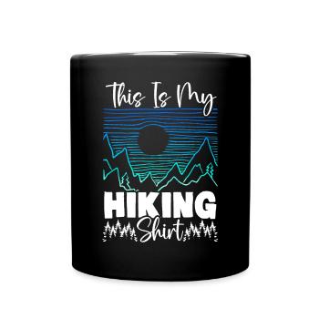 Randonnée Montagnes Escalade Randonneur Trek J’adore la randonnée - Mug uni - noir - Devant