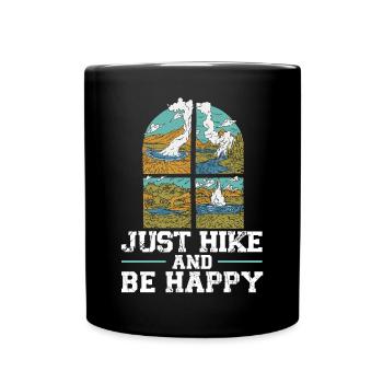 Randonnée Montagnes Escalade Randonneur Trek J’adore la randonnée - Mug uni - noir - Devant