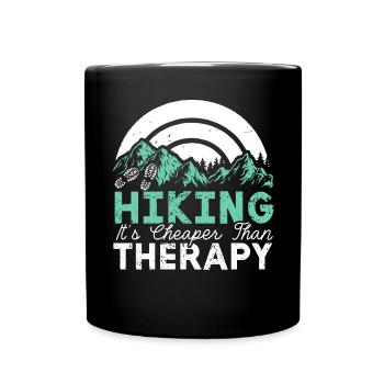 Randonnée Montagnes Escalade Randonneur Trek J’adore la randonnée - Mug uni - noir - Devant