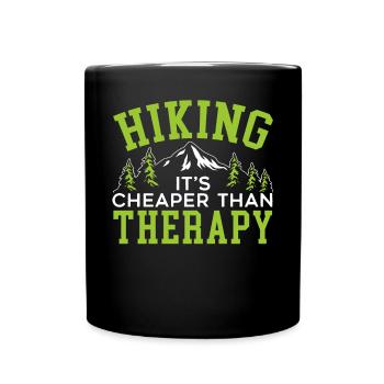 Randonnée Montagnes Escalade Randonneur Trek J’adore la randonnée - Mug uni - noir - Devant