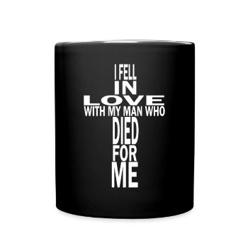 Je suis tombé amoureux d’un homme qui est mort pour moi Christian - Mug uni - noir - Devant