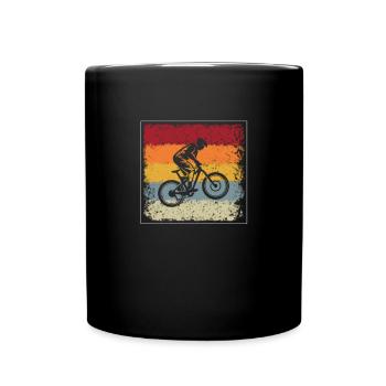 Mountain Bike Retro - Full Colour Mug - black - Front