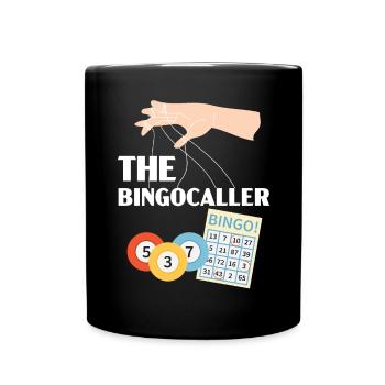 Bingo-Spieler Bingo-Anrufer Bing Lover Casino - Tasse einfarbig - Schwarz - Vorne