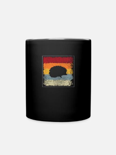 Hérisson Rétro - Mug uni - noir