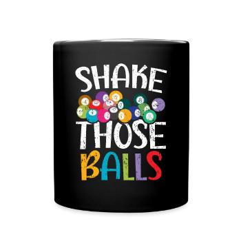 Bingo-Spieler Bingo-Anrufer Bing Lover Casino - Tasse einfarbig - Schwarz - Vorne