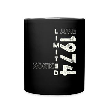 49th Birthday Man Original June Year 1974 - Full Colour Mug - black - Front