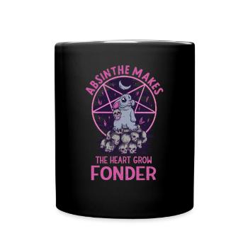 Satan Beelzebub Teufel Gothic Pentagram Mystisch - Tasse einfarbig - Schwarz - Vorne