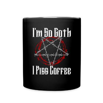 Satan Belzébuth Diable Gothique Pentagramme Mystique - Mug uni - noir - Devant