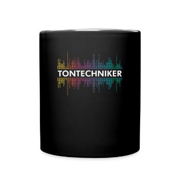 Tontechniker Toningenieur Tonmeister Audio Mixer - Tasse einfarbig - Schwarz - Vorne