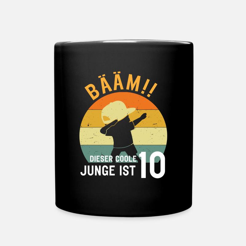 Dabbing Geburtstagsshirt 10 Jahre 10. Geburtstag - Tasse einfarbig - Schwarz