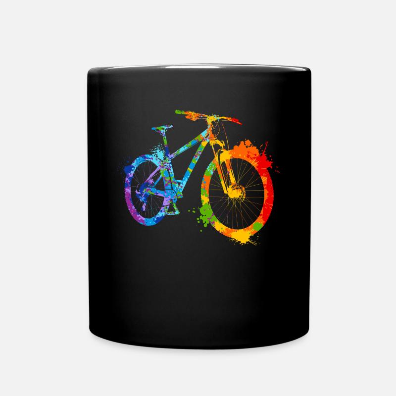 Mountainbike Enduro Downhill Splash - Tasse einfarbig - Schwarz