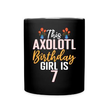 Axolotl Liebhaber Geschenke - Tasse einfarbig - Schwarz - Vorne