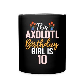 Axolotl Liebhaber Geschenke - Tasse einfarbig - Schwarz - Vorne
