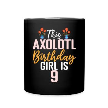 Axolotl Liebhaber Geschenke - Tasse einfarbig - Schwarz - Vorne