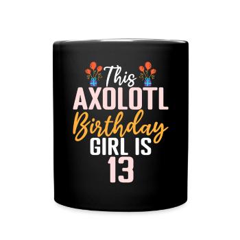 Axolotl Liebhaber Geschenke - Tasse einfarbig - Schwarz - Vorne