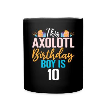 Axolotl Liebhaber Geschenke - Tasse einfarbig - Schwarz - Vorne