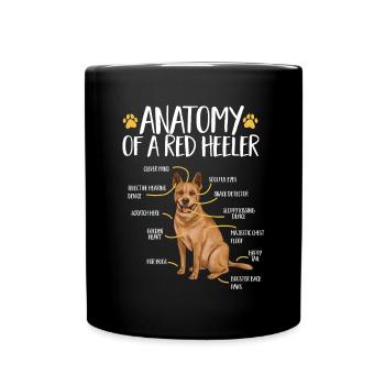 Australian Cattle Dog Red Blue Heeler - Tasse einfarbig - Schwarz - Vorne