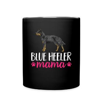 Australian Cattle Dog Red Blue Heeler - Full Colour Mug - black - Front
