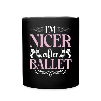 Ballet Dancer Dance Girl Ballerina - Tasse einfarbig - Schwarz - Vorne