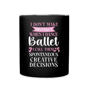 Ballet Danseuse Danse Ballerine - Mug uni - noir - Devant