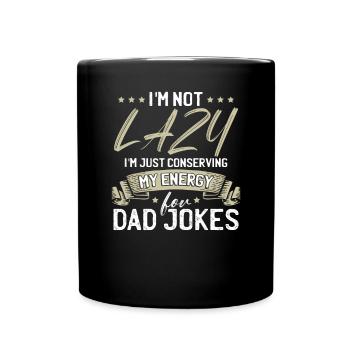 Papa Blague Humour sarcastique - Mug uni - noir - Devant