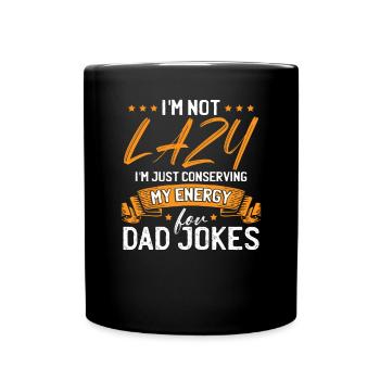 Father Dad Joke Humor - Full Colour Mug - black - Front