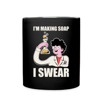 Fabricant de savon amusant - Mug uni - noir - Devant
