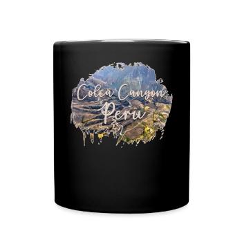 Colca Canyon Peru Souvenir - Tasse einfarbig - Schwarz - Vorne