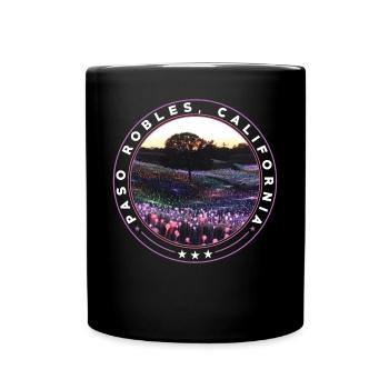Paso Robles California Souvenir - Full Colour Mug - black - Front