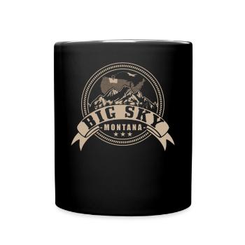 Souvenir Big Sky Montana - Mug uni - noir - Devant