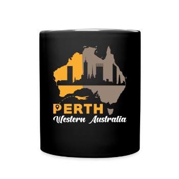 Souvenir de Perth, Australie occidentale - Mug uni - noir - Devant