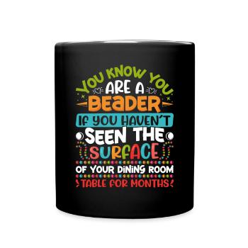 Beading Designs for Beader - Full Colour Mug - black - Front