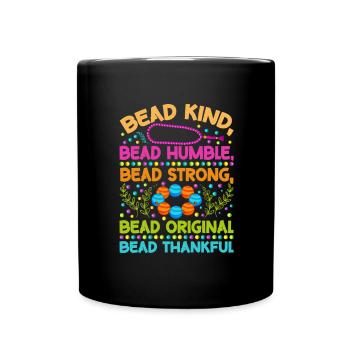 Beading Designs for Beader - Full Colour Mug - black - Front