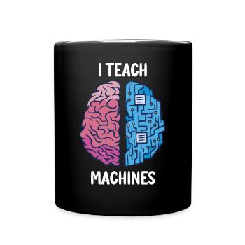 Lehrer für maschinelles Lernen, Big Data Science Analyst - Tasse einfarbig - Schwarz - Vorne