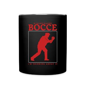 Boccia Bocce Bocciaspieler Boulesport Geschenk - Tasse einfarbig - Schwarz - Vorne