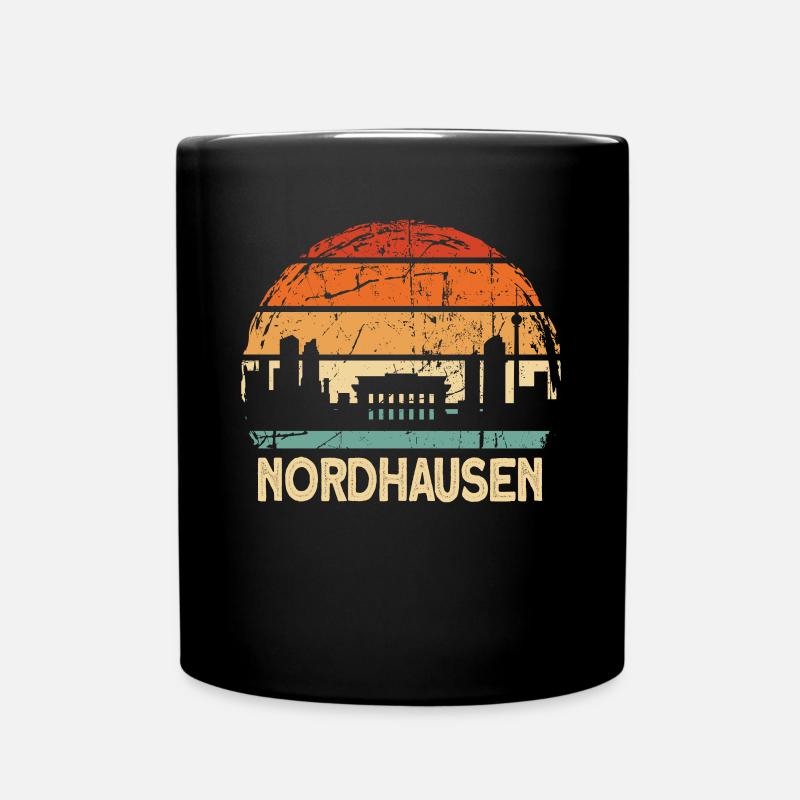 Nordhausen - Tasse einfarbig - Schwarz
