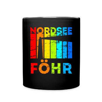 Föhr Nordsee Nordfriesische Insel Geschenk - Tasse einfarbig - Schwarz - Vorne