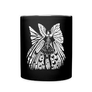 Fairycore Ästhetik Grunge Skelett Fee Goth G - Tasse einfarbig - Schwarz - Vorne