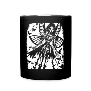 Fairycore Esthétique Squelette Fée Goth Gothique G - Mug uni - noir - Devant