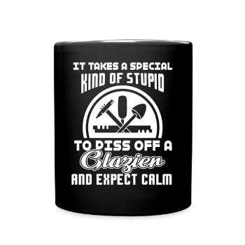 Glazier Piss Off A Glazier - Full Colour Mug - black - Front