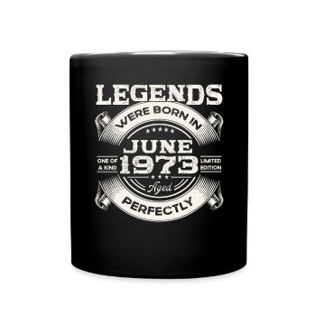 50th Birthday Man Original Juin Millésime 1973 - Mug uni - noir - Devant