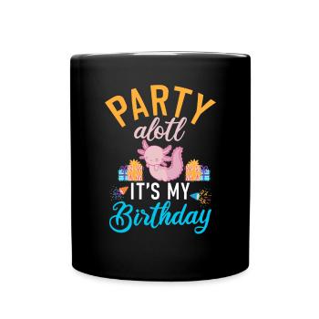 Axolotl Liebhaber Geschenke - Tasse einfarbig - Schwarz - Vorne