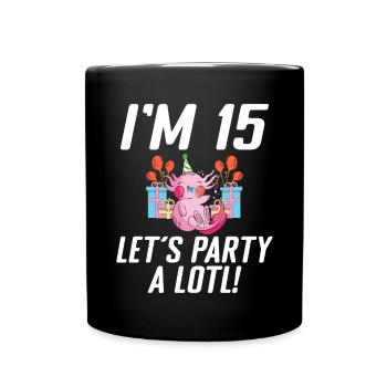 Axolotl Liebhaber Geschenke - Tasse einfarbig - Schwarz - Vorne