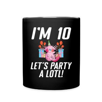 Axolotl Liebhaber Geschenke - Tasse einfarbig - Schwarz - Vorne