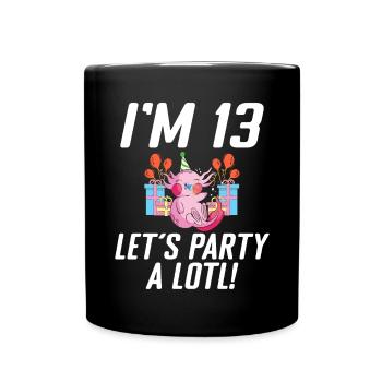 Axolotl Lover Gifts - Full Colour Mug - black - Front