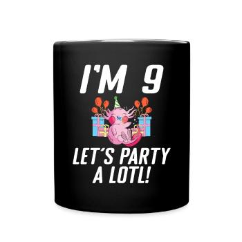 Axolotl Liebhaber Geschenke - Tasse einfarbig - Schwarz - Vorne