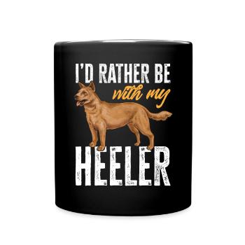 Australian Cattle Dog Red Blue Heeler - Full Colour Mug - black - Front