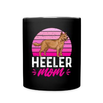 Australian Cattle Dog Red Blue Heeler - Full Colour Mug - black - Front