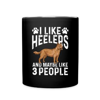 Bouvier australien Red Blue Heeler - Mug uni - noir - Devant